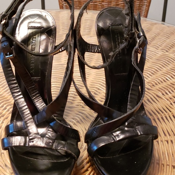 NWOB! Burberry Strappy Platform Heels 36 - Picture 2 of 8